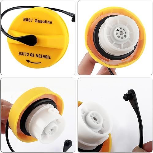 Miniatura 4 de Tapa del depósito de combustible, repuesto de tapa de gas de sellado hermético, OEM # 52030379AA 52030379AB 52030380AA, accesorios de automóvil