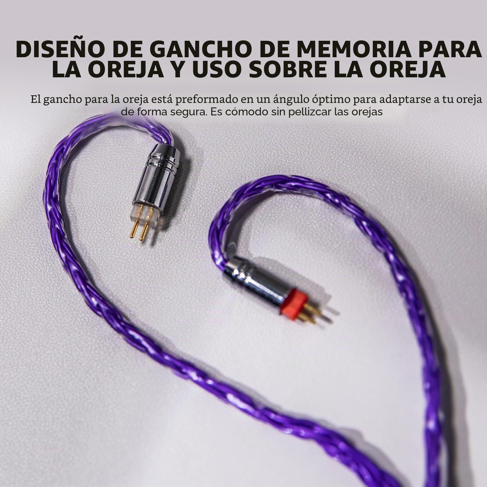 Linsoul Tripowin Zonie 16 Core Silver Plated Cable SPC Earphone Cable (2pin-0.78, 4.4mm, Violet)