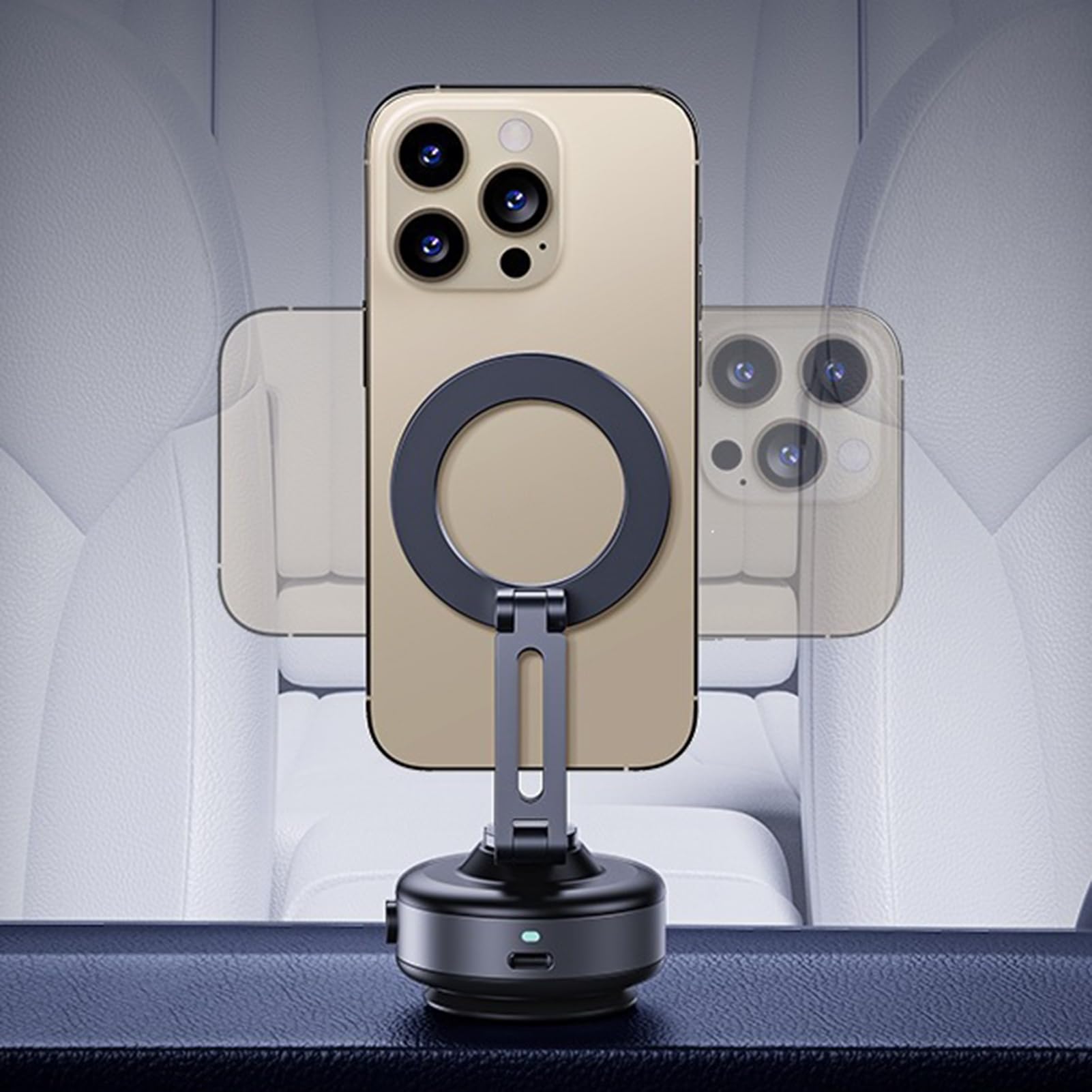 Support de téléphone magnétique à ventouse électrique pour voiture