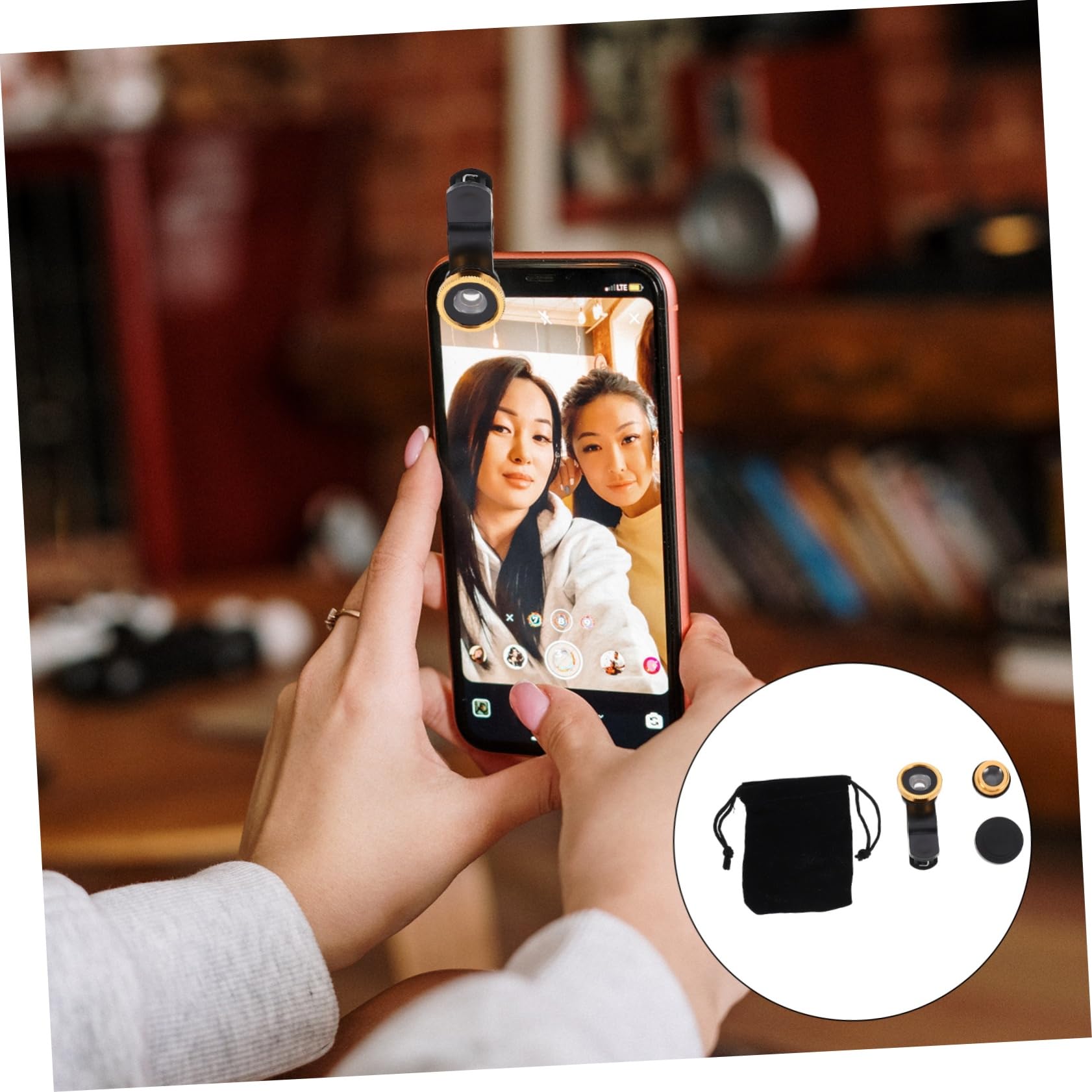 OSALADI 6 Sets Mobile Phone Fisheye Lens Fish Eye Lens for Camera Phone Macro Lens Wide Angle Smartphone Lens Telephoto Lens Smartphones Phone Wide Angle Lens Cell Phone Plastic Magnifier