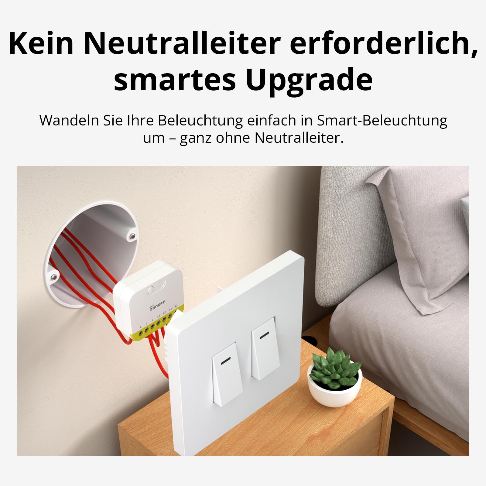 SONOFF Mini-ZB2GS-L Duo Nötrsüz ZigBee 2 Kanallı Akıllı Röle | Mini-ZB2GS-L