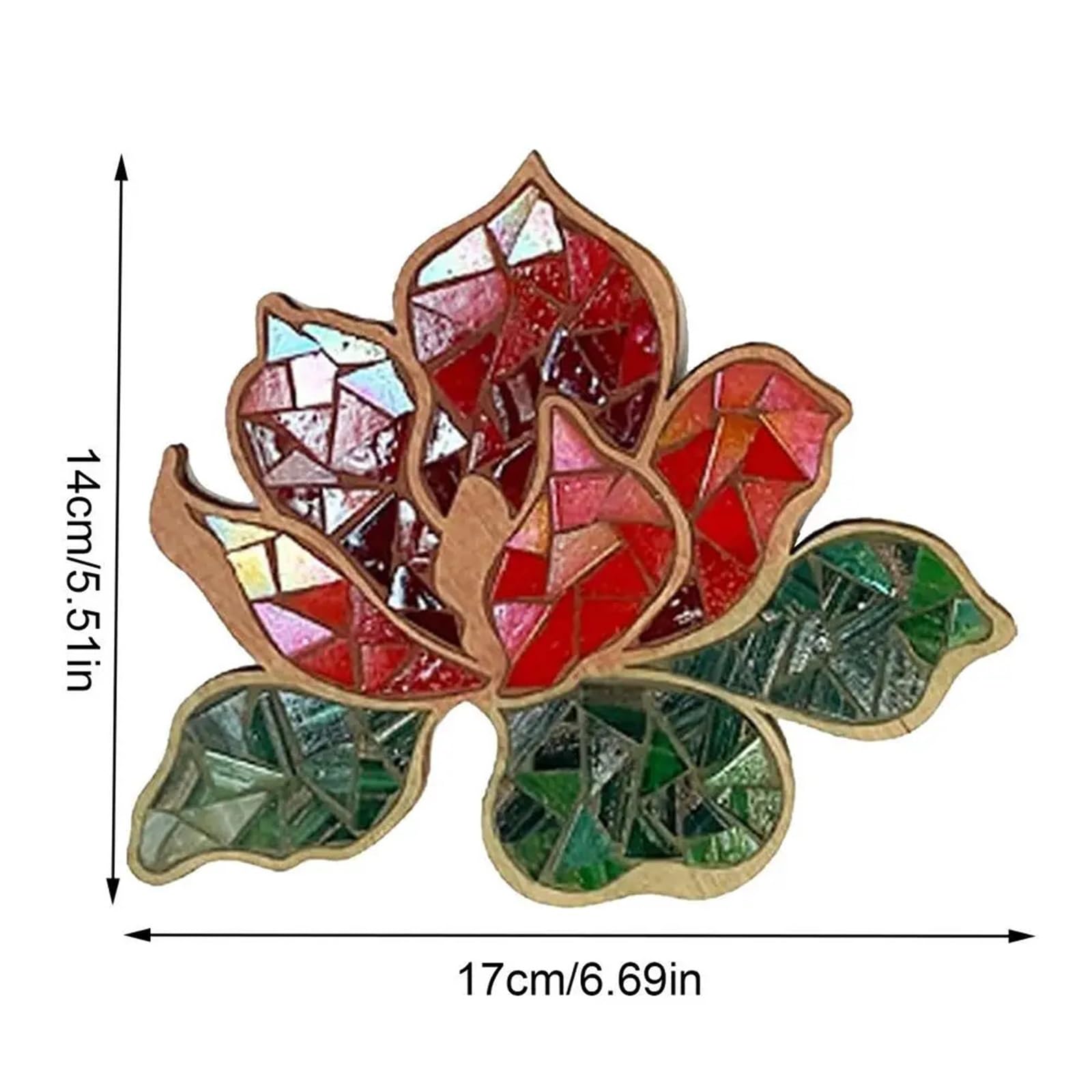 MEYTXOA Kit Mosaico Kit di arte del mosaico Creatività Opere d'arte fatte a mano Pezzi Fiore loto Design Mosaico Forniture for arti e mestieri