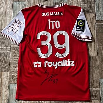 サッカー日本代表 伊東純也 スタッドランス 直筆サインユニフォーム　Mサイズ Amazon.co.jp: 日本代表 伊東純也 2223 スタッドランス 選手用 直筆