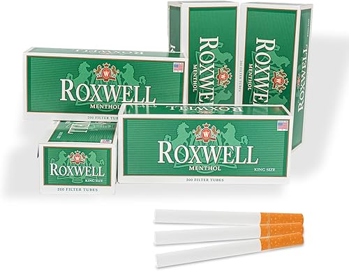 Miniatura 10 de Roxwell - Tubos para cigarrillos de los años 100 con filtros, sabor suave, 3.937 in, originales (1000 tubos - 5 cajas)