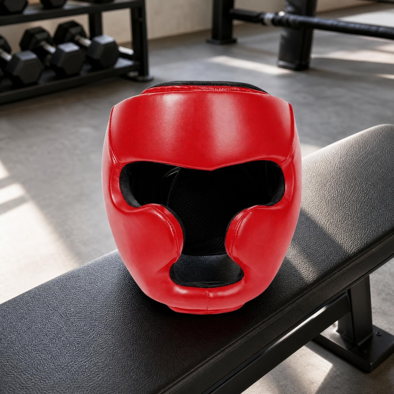 Paratesta con a Strappo Imbottito Caschetto da Pugilato Ergonomico Casco da Pugilato per Pugili, Praticanti di