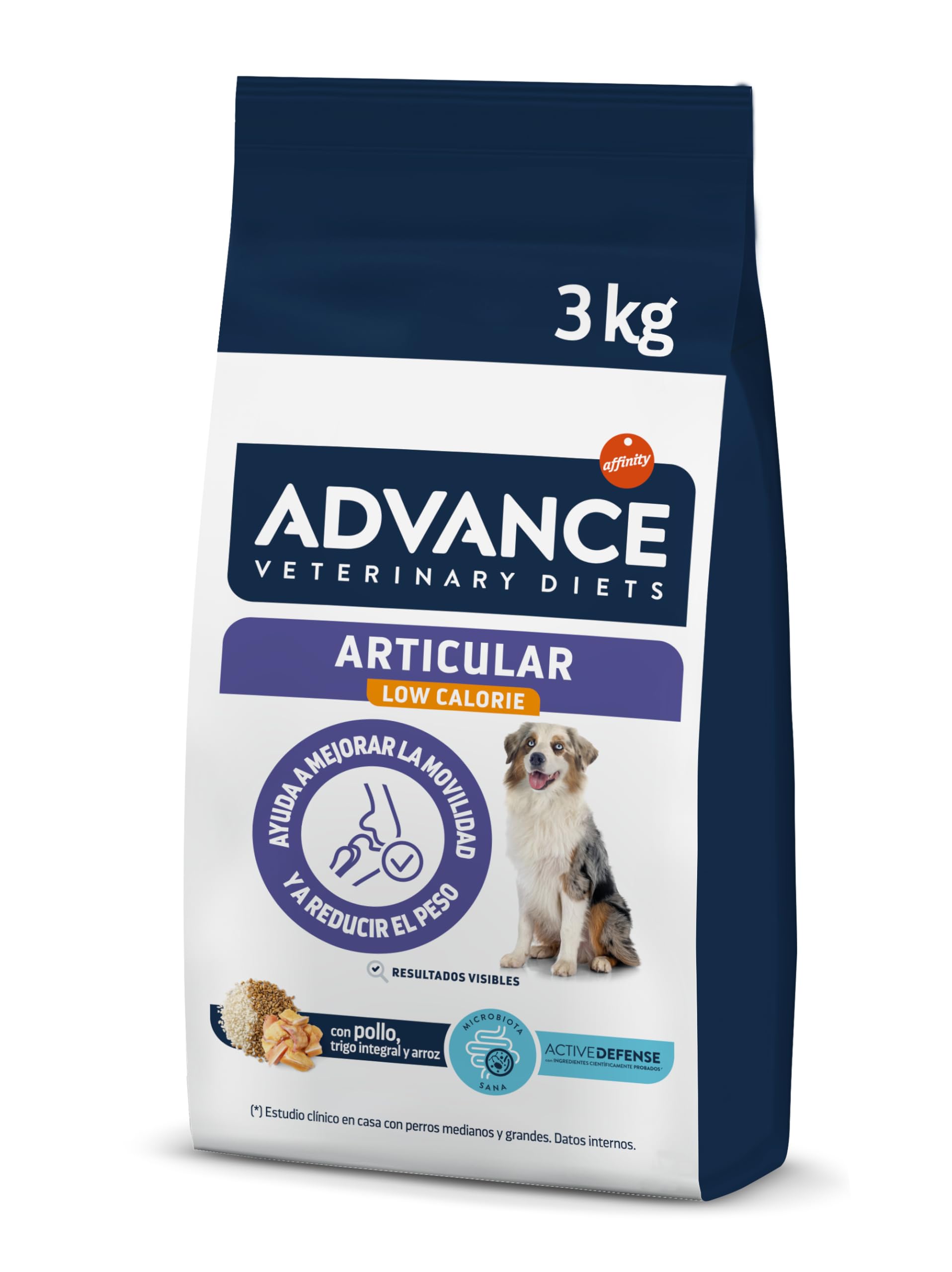 Advance Veterinary Diets Articular Care Reduced Calorie - Pienso para Perros con Problemas de articulaciones - 3kg
