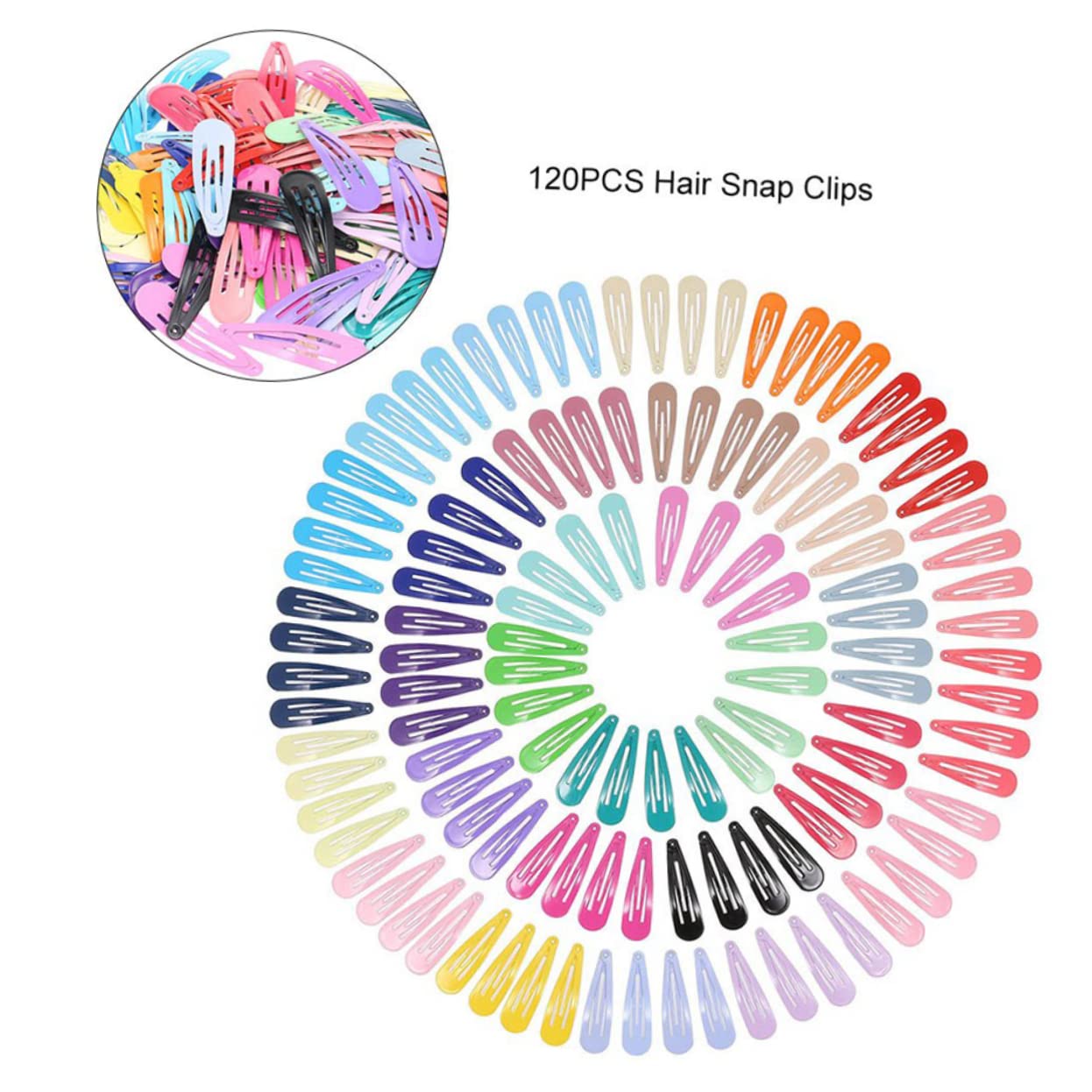 FRCOLOR Fermaglio per capelli per ragazze, 240 pezzi, in legno massiccio