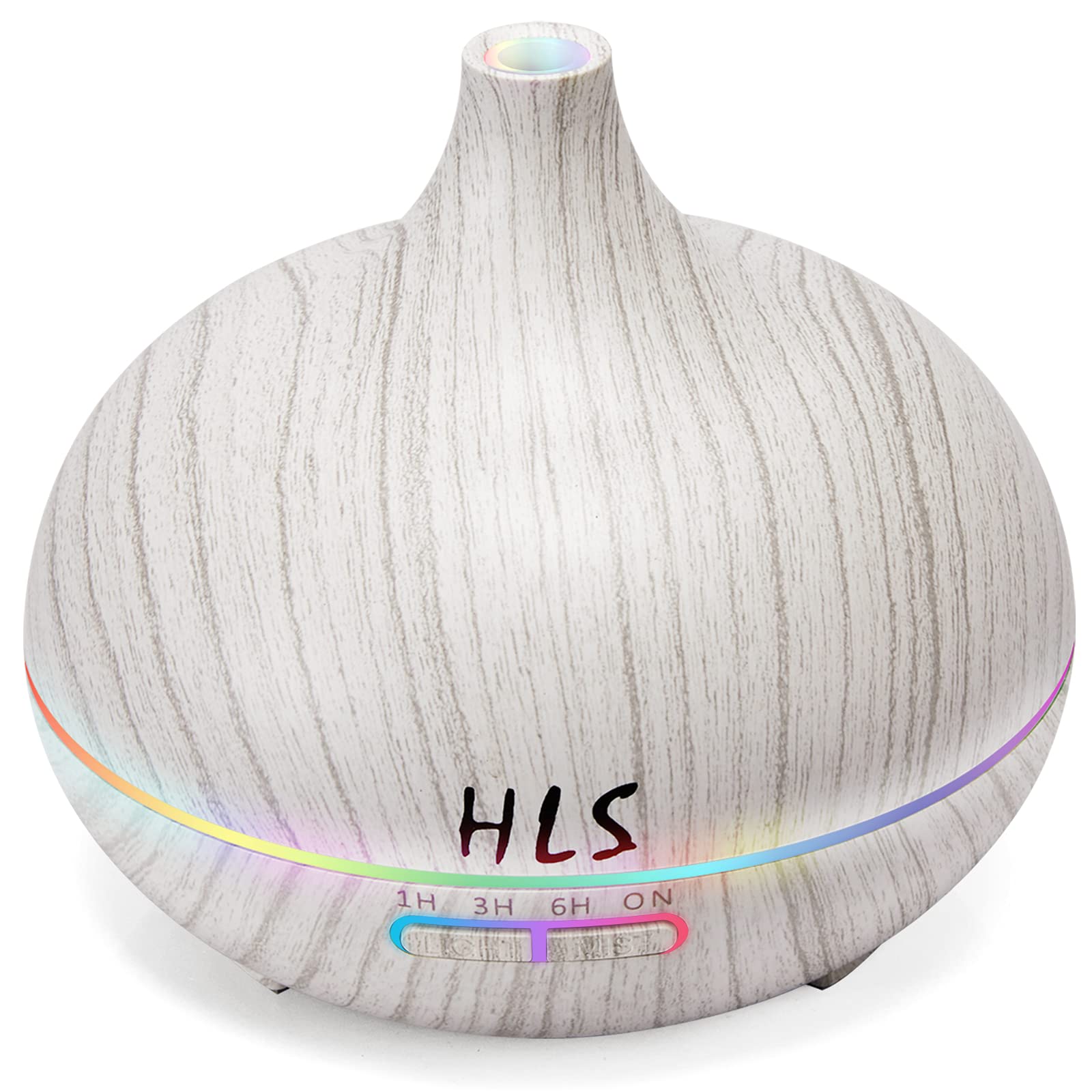 550ML White Aroma diffusers for Essential Oil Large Room,Essential Oils Aromatherapy Diffuser Cool Mist humidifier with Ambient Light & 3 Timer,Waterless Auto Off Diffuser Vaporizers for Home Kids