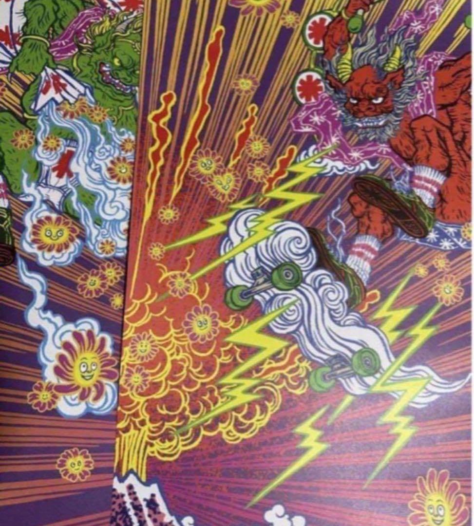 Red Hot Chili Peppers リトグラフ ポスター セット 額装付（Amazon.co 