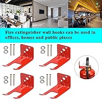 Vista 7 de Soporte para extintor de incendios, soporte para extintor de incendios, soportes para extintores químicos de 5BL-13 libras, universal para todos
