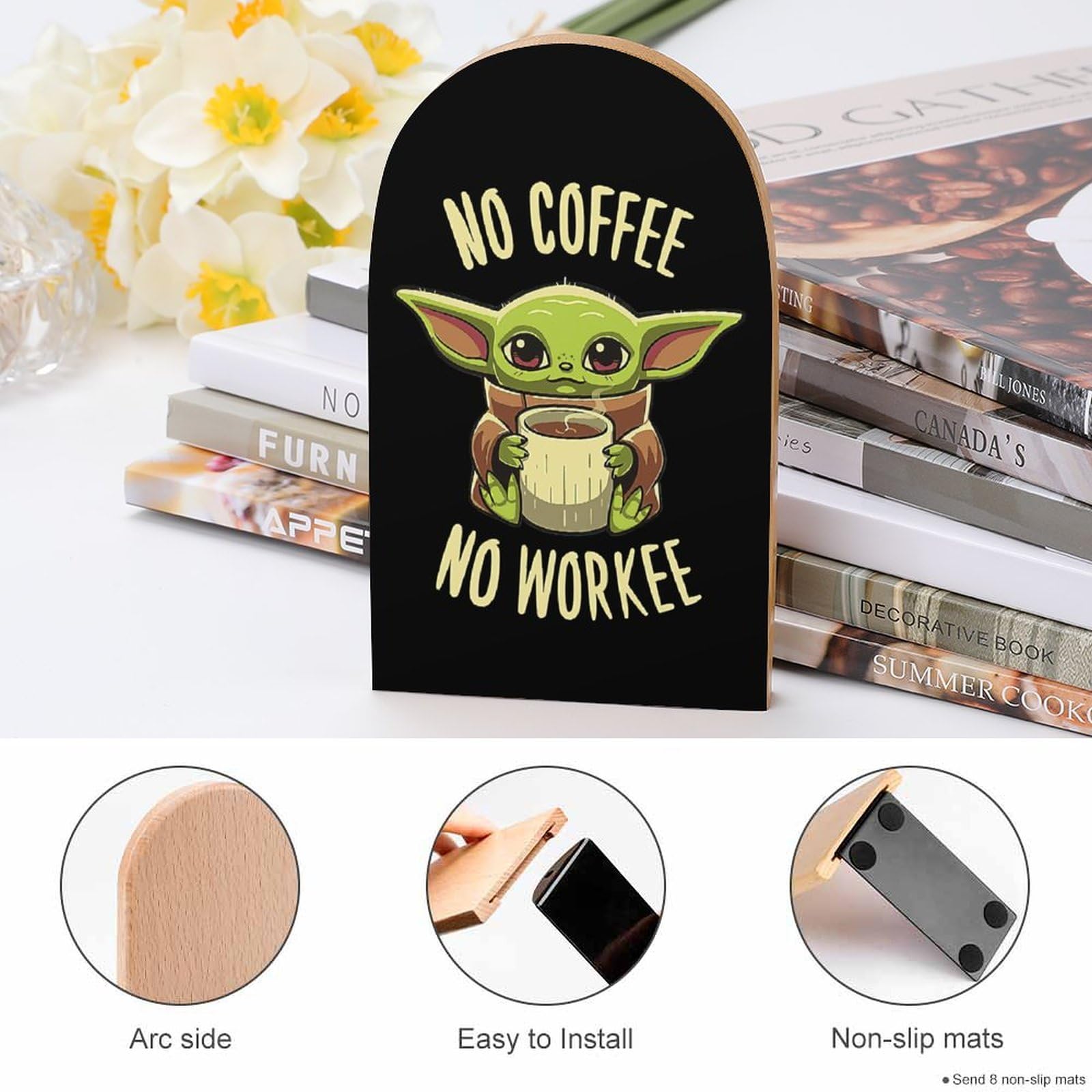 Amazon.co.jp: スターウォーズ ヨーダブックエンド 本立て 木製ほんた