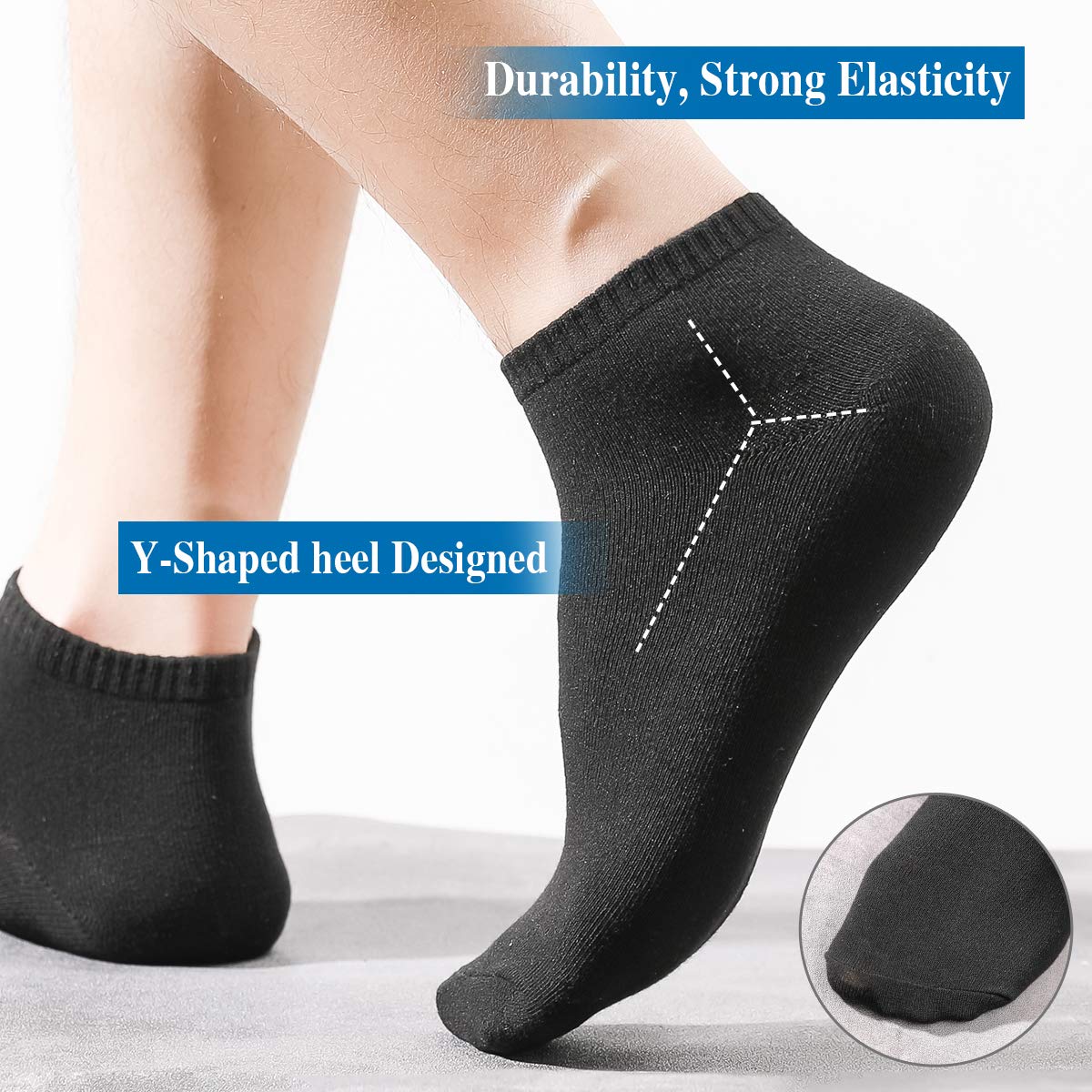 MOCOCITO Calzini Uomo Corti, Fantasmini Uomo Donna per Mocassino, Calze Corte in Cotone Sportivo Calzini Corti Invisibili Cotone Sportivi