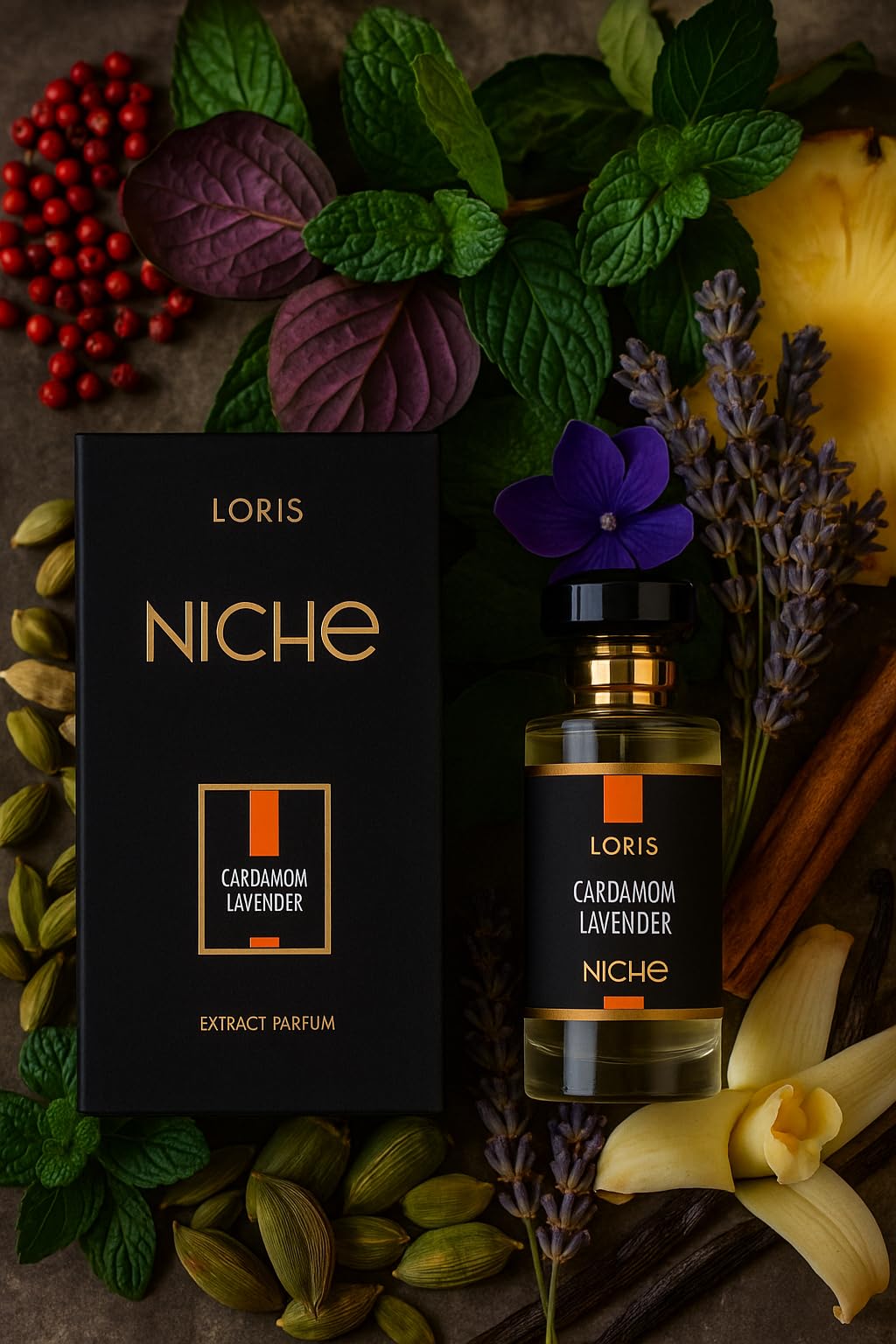 Profumo di Nicchia Unisex LORIS PARFUM NICHE CARDAMOM LAVENDER 50 ML ESTRATTO DI PROFUMO