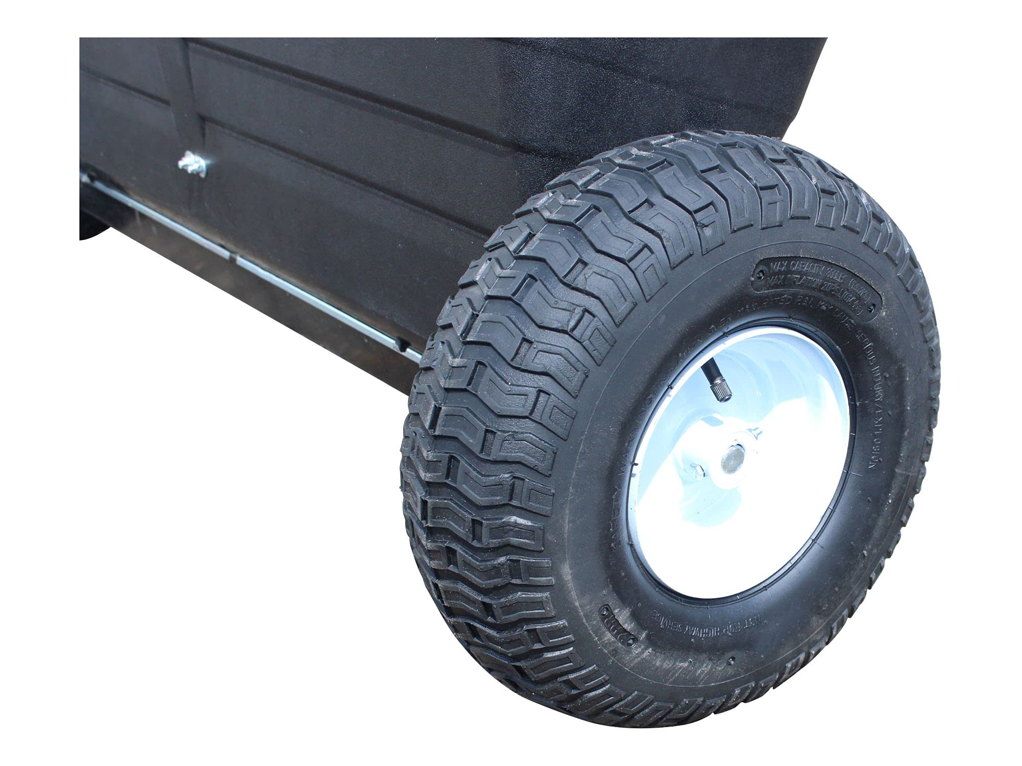 SECURA Salzstreuer Streuwagen Streuanhänger - 1m Streubreite (80 Liter)