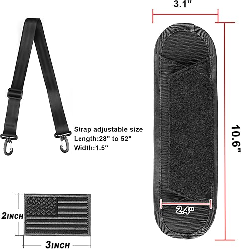 Miniatura 2 de AMYIPO Bolsa de lona para equipaje, almohadilla de hombro de 52 pulgadas, repuesto universal para laptop, correa de hombro ajustable para bolsa de