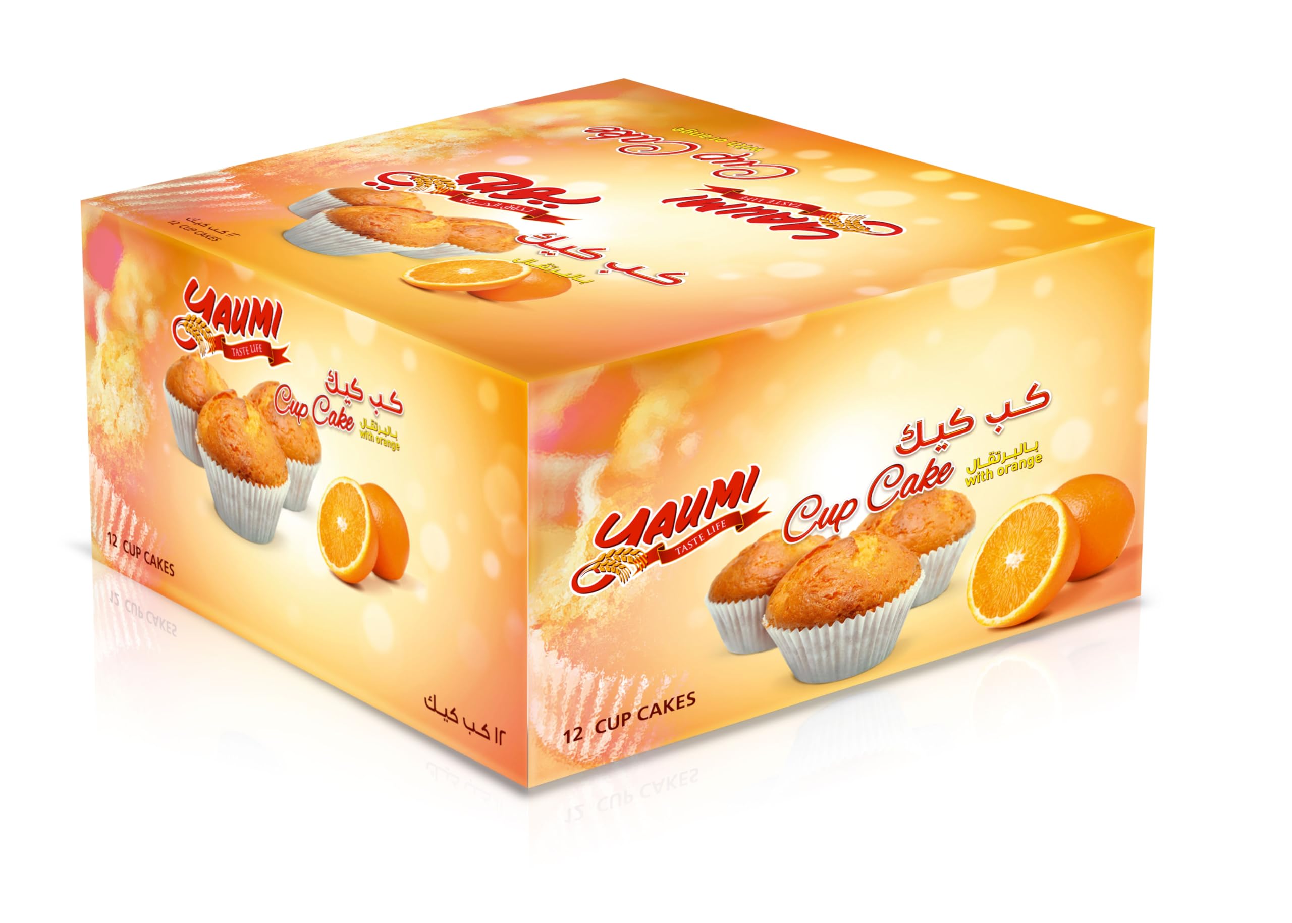 YaumiCup Cakes Orange, 12 x 30 g