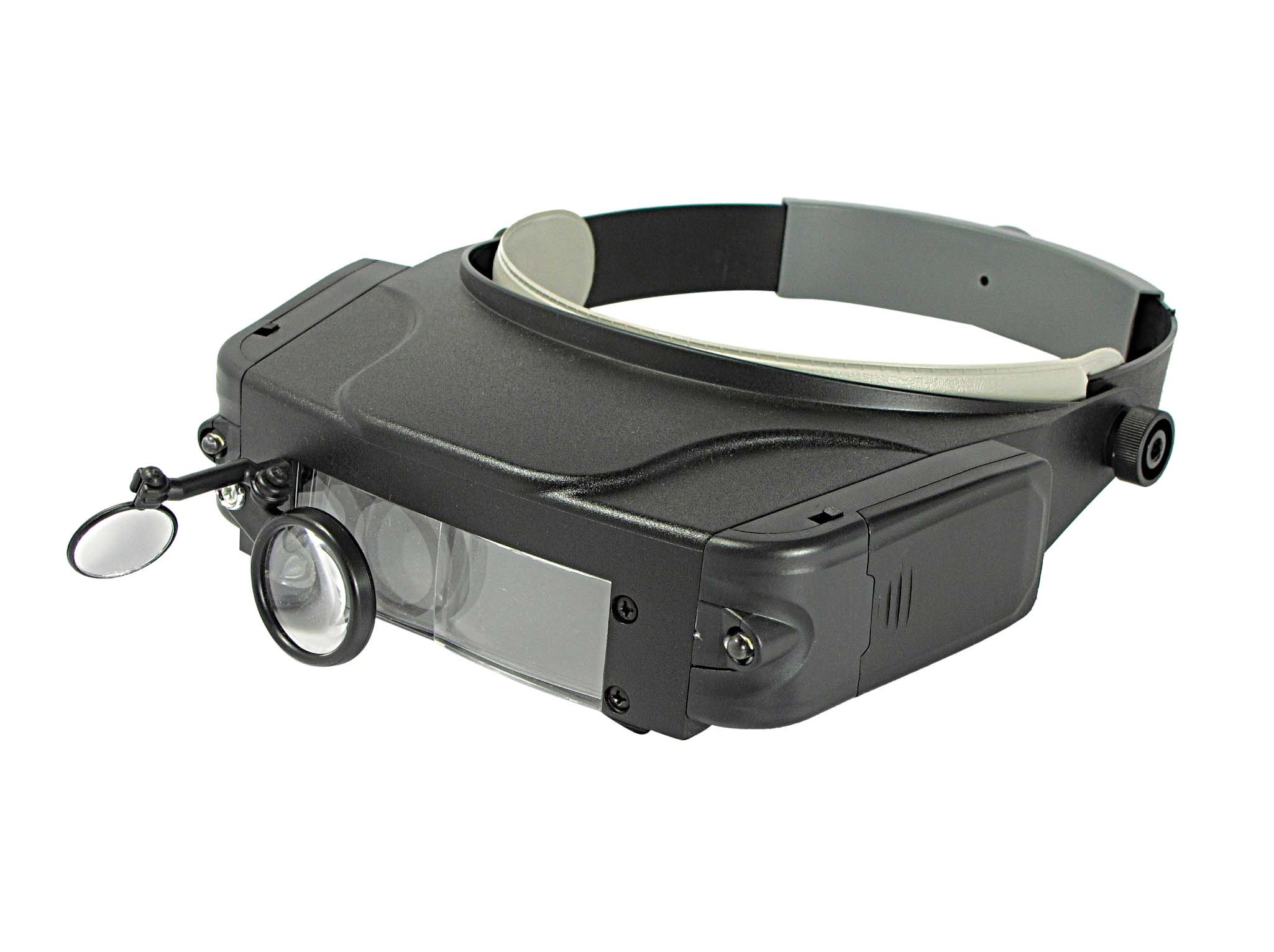 SE Illuminated Multi-Power Head Magnifier with Mirror Attachment - MH1049LC