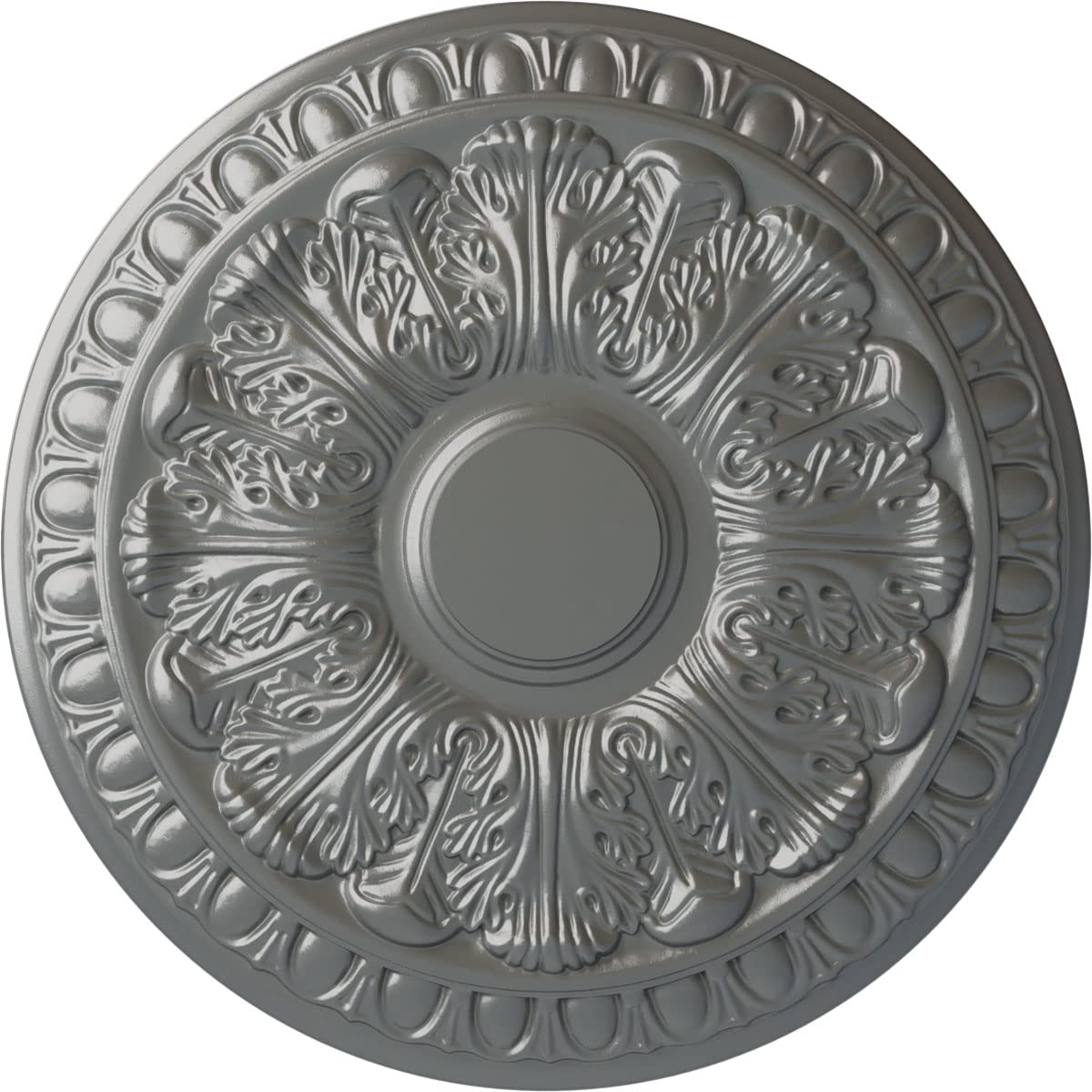 Médaillon de plafond Colton cuivre antique argenté pour salon et séjour