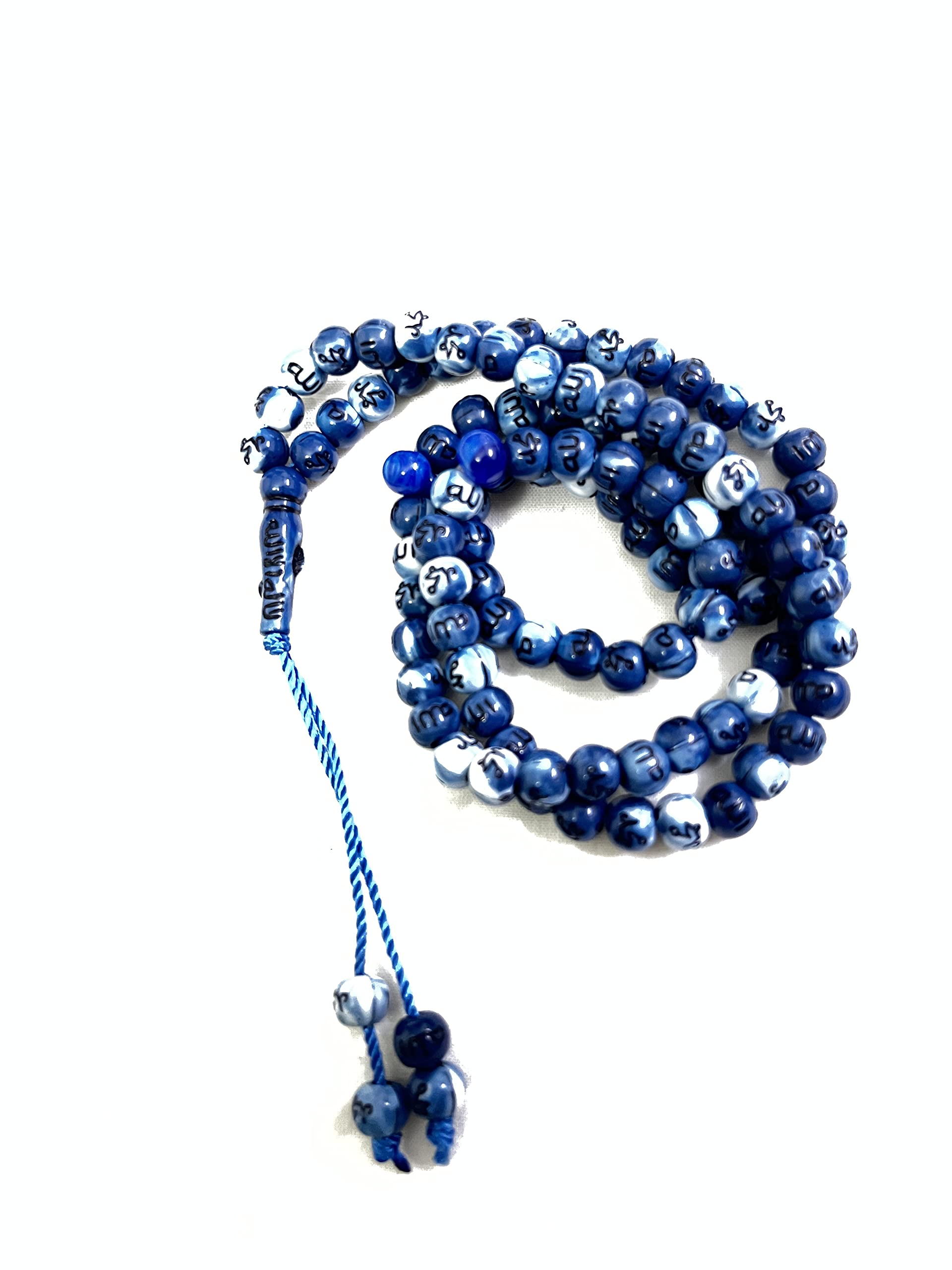 Fashion Appearance Allah Muhammad Beads Muslim Prayer Mala Gifting for Eid Ramadan-image-5