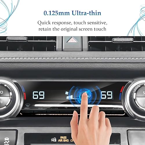 Miniatura 2 de SKTU 2 protectores de pantalla RAV4 2023 2024 2025 para Toyota RAV4 2019-2025 pantalla de aire acondicionado 2024 2025 RAV4 accesorios HD