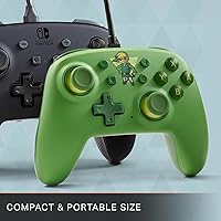 Vista 3 de PowerA Nano Wired Controller for Nintendo Switch - Toon Link, Nintendo Switch - OLED Model, Gamepad, game controller, Compact, Smaller, Portable