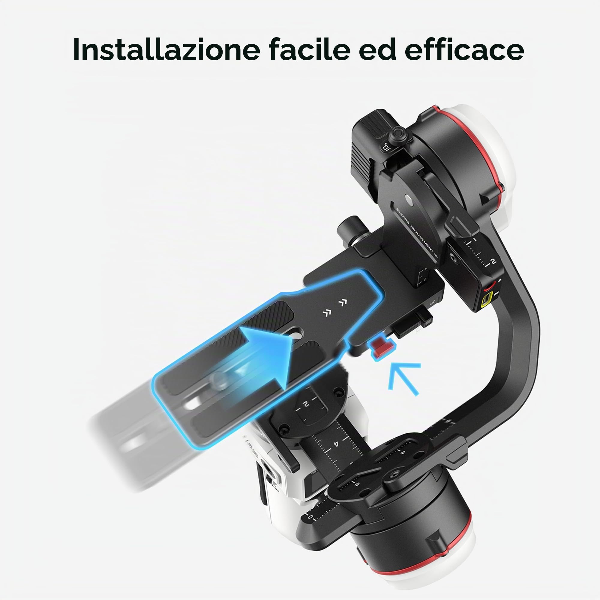 ZHIYUN Crane M3 [Ufficiale] 3-Axis Gimbal Stabilizer, Stabilizzatore Fotocamera con Luce di Riempimento Incorporata, Treppiedi, Gimbal Fotocamera
