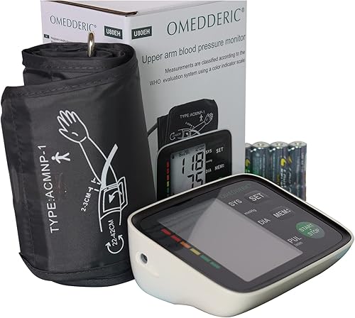 Miniatura 6 de Monitores de presión arterial para uso doméstico, brazalete de presión arterial y monitor de presión arterial con lecturas precisas y frecuencia de