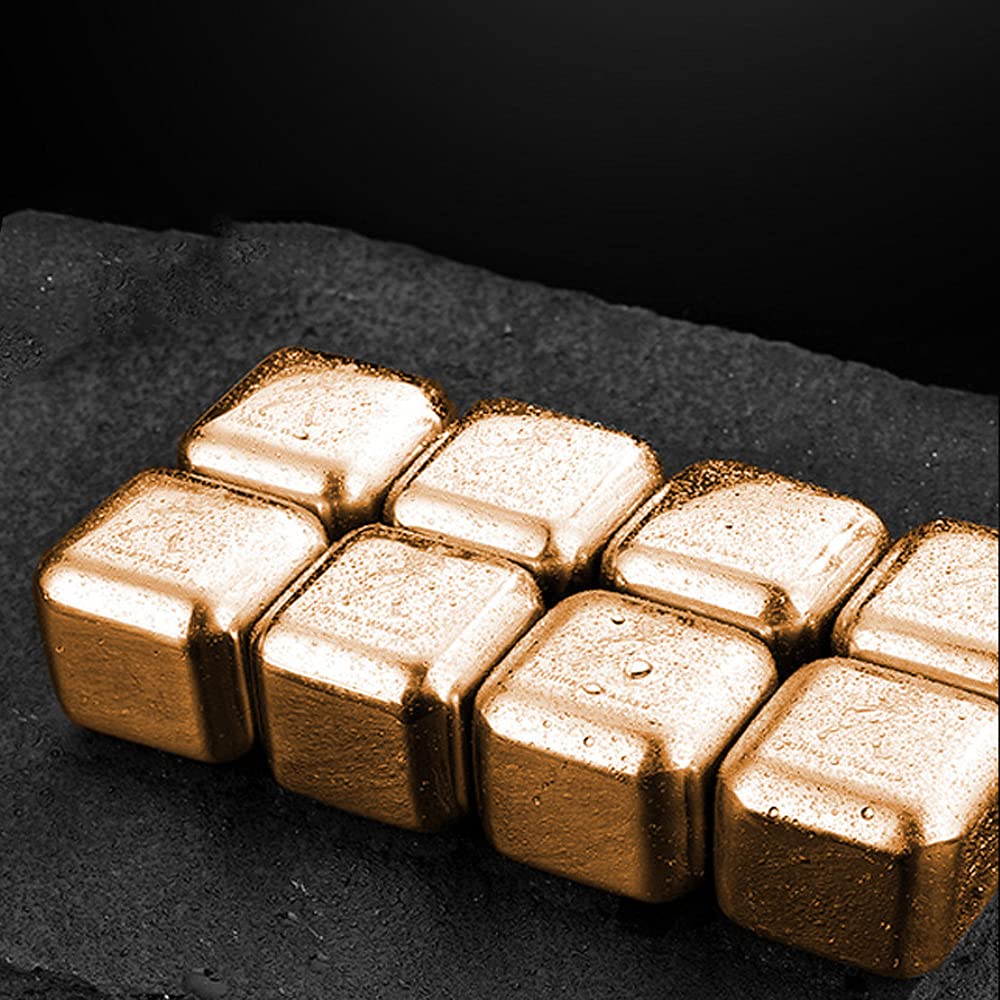 Glaçons Réutilisables En Acier Inoxydable Avec Pince Pour Rafraîchir Le Vin, Le Whisky, Les Boissons