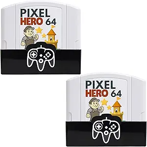 Skywin N64 Game Storage - Holder Fits and Organizes Cartridges - Simple and Stylish Design to Show Off Your Game Collection (2 Pack)