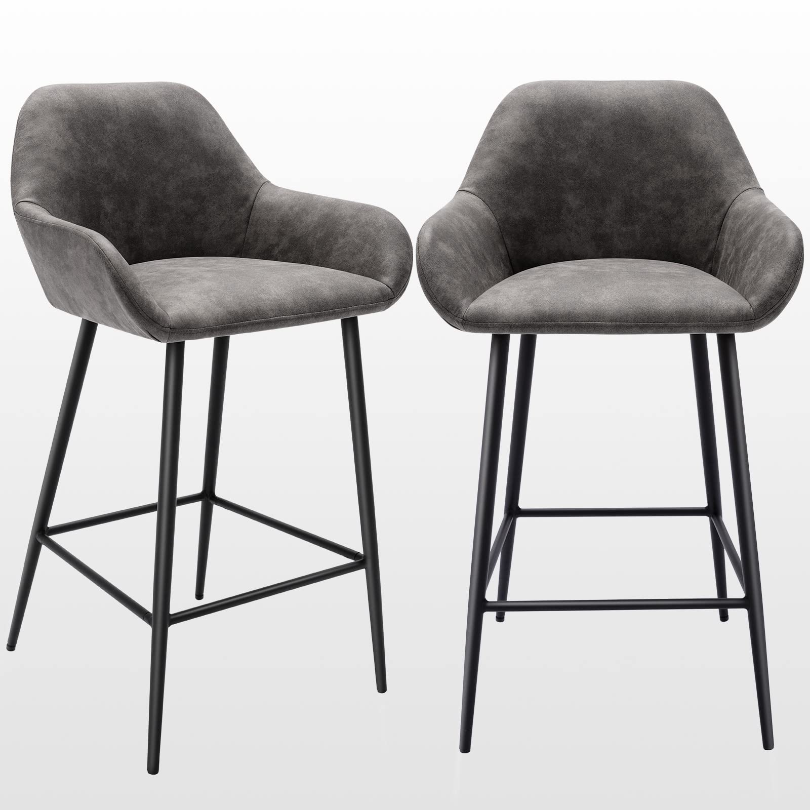 Buy Zesthouse Counter Height Bar Stools Set of 2, 26 Inches Bar Stools