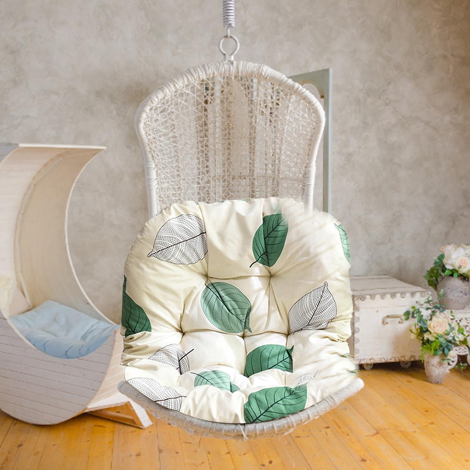 Chaise Suspendue Type œuf - Coussin pour hamac avec balançoire de Jardin