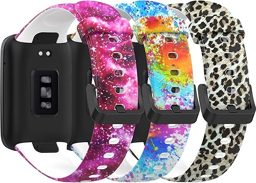 Correa de patrón colorido compatible con Xiaomi mi Band 7 Pro Watch Band para mujeres y hombres, correa de silicona transpirable Mi Band 7 pulseras