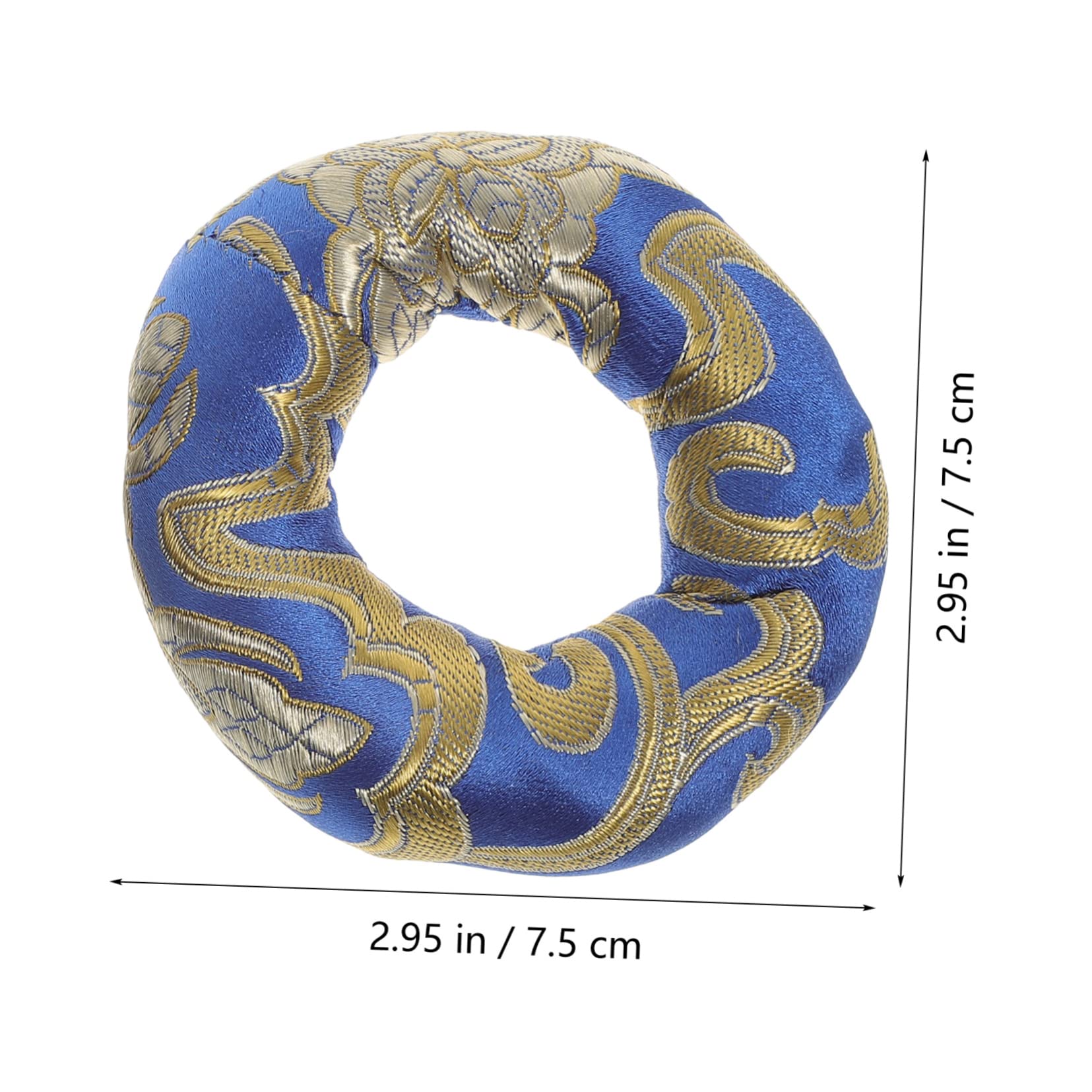 ifundom 2Pcs Singing Bowl Mats Cloth Sound Bowl Cushions for Meditation Beautiful Design for Mindfulness and Yoga Practice Random Colors