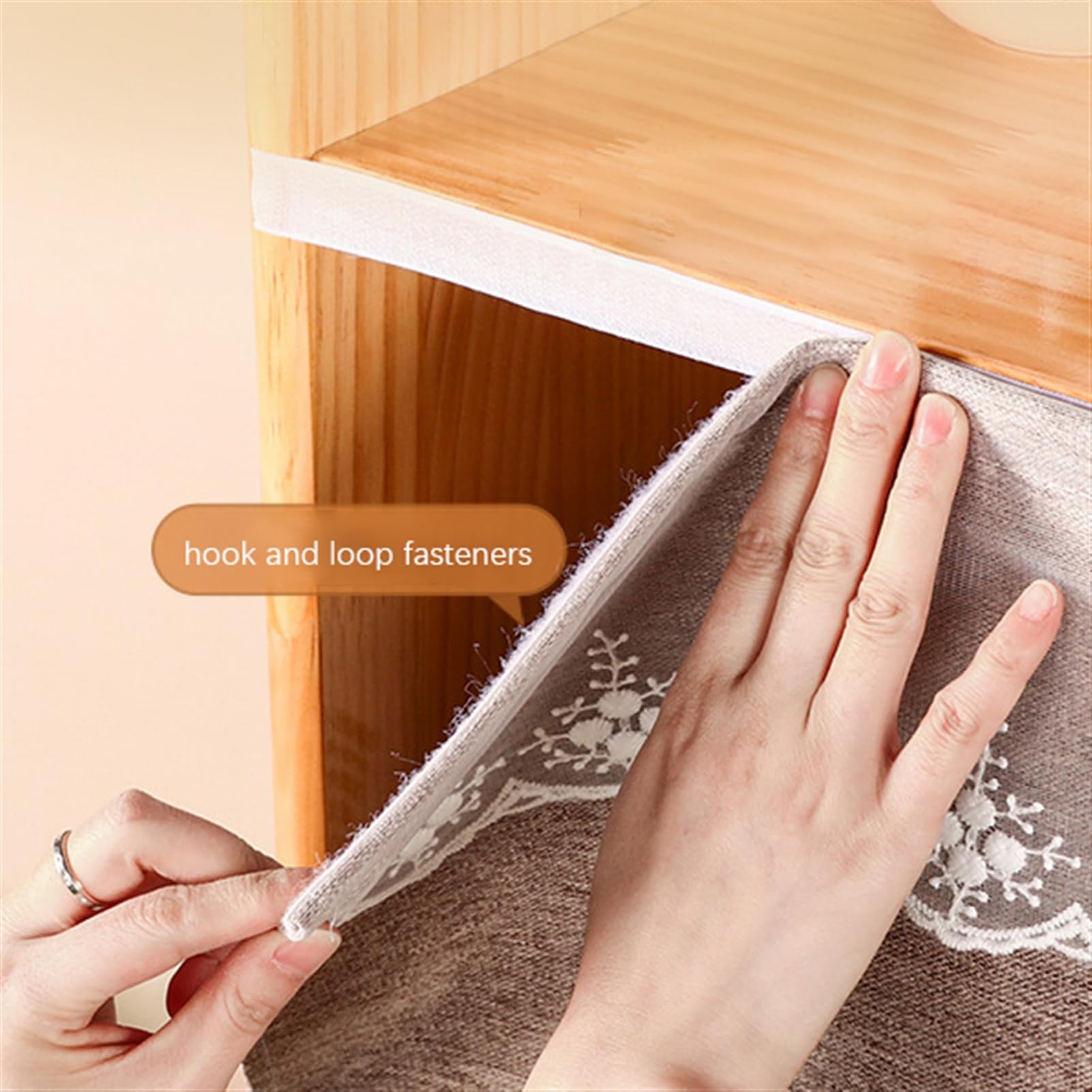 YYLDPFDC Tendina Sottolavello Cucina, Tende della Scarpiera, Sospesa Noren Tenda, con Autoadesivo Hook Loop, per Armadio da Cucina, Bagno, Mobile Lavatrice, Scarpiera, Armadio, Comodino