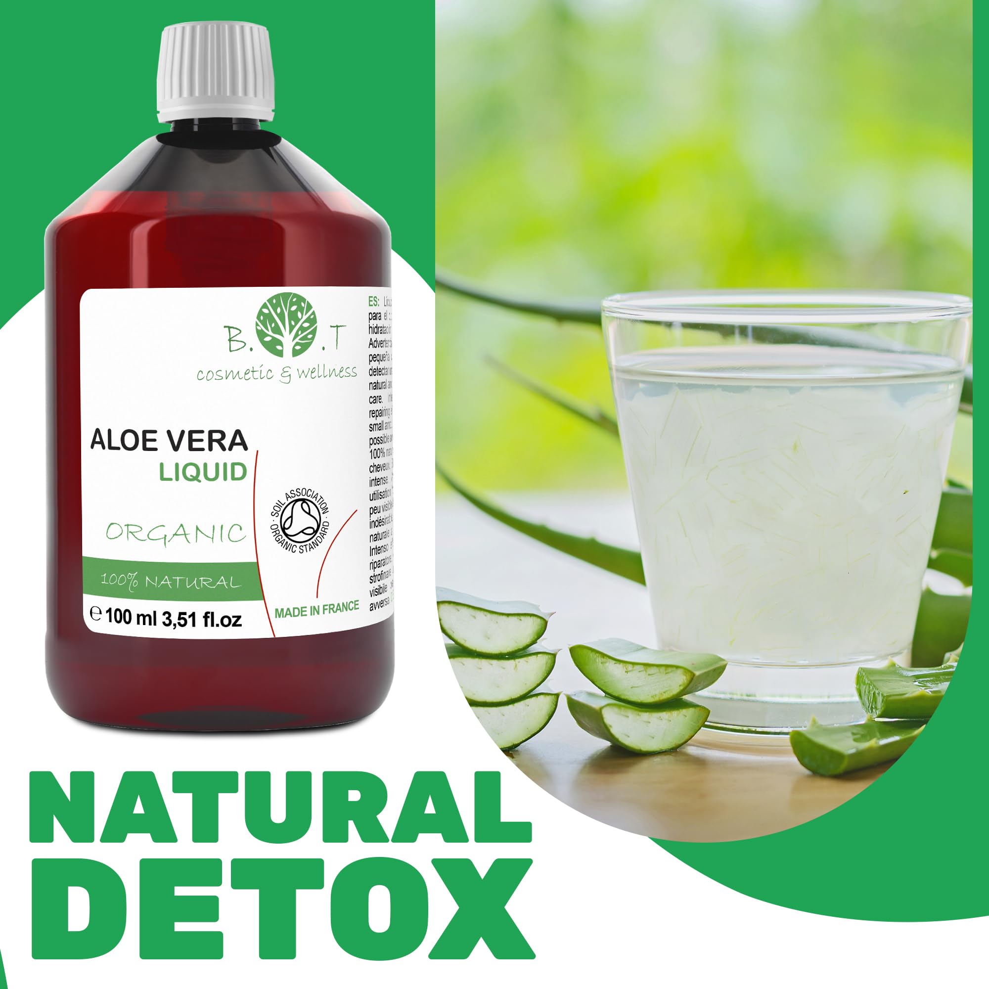 Liquid Gel Aloe Vera Juice 99,9% Pure Ecological Fresh 100% Natural 100 and  Organic 100% Concentrated - Hautpflege fr die ganze Familie - 2000 ml :  Amazon.de: Kosmetik