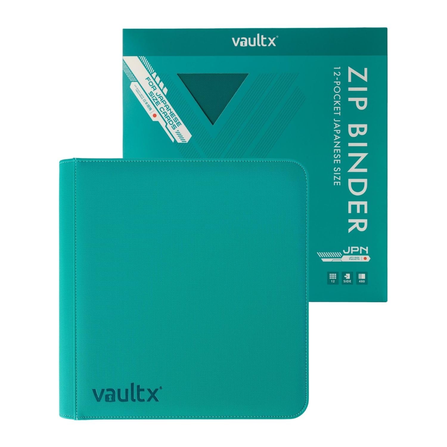 Vault X 12 Pocket Japanese Size Trading Card Binder 480 Cards (Teal)