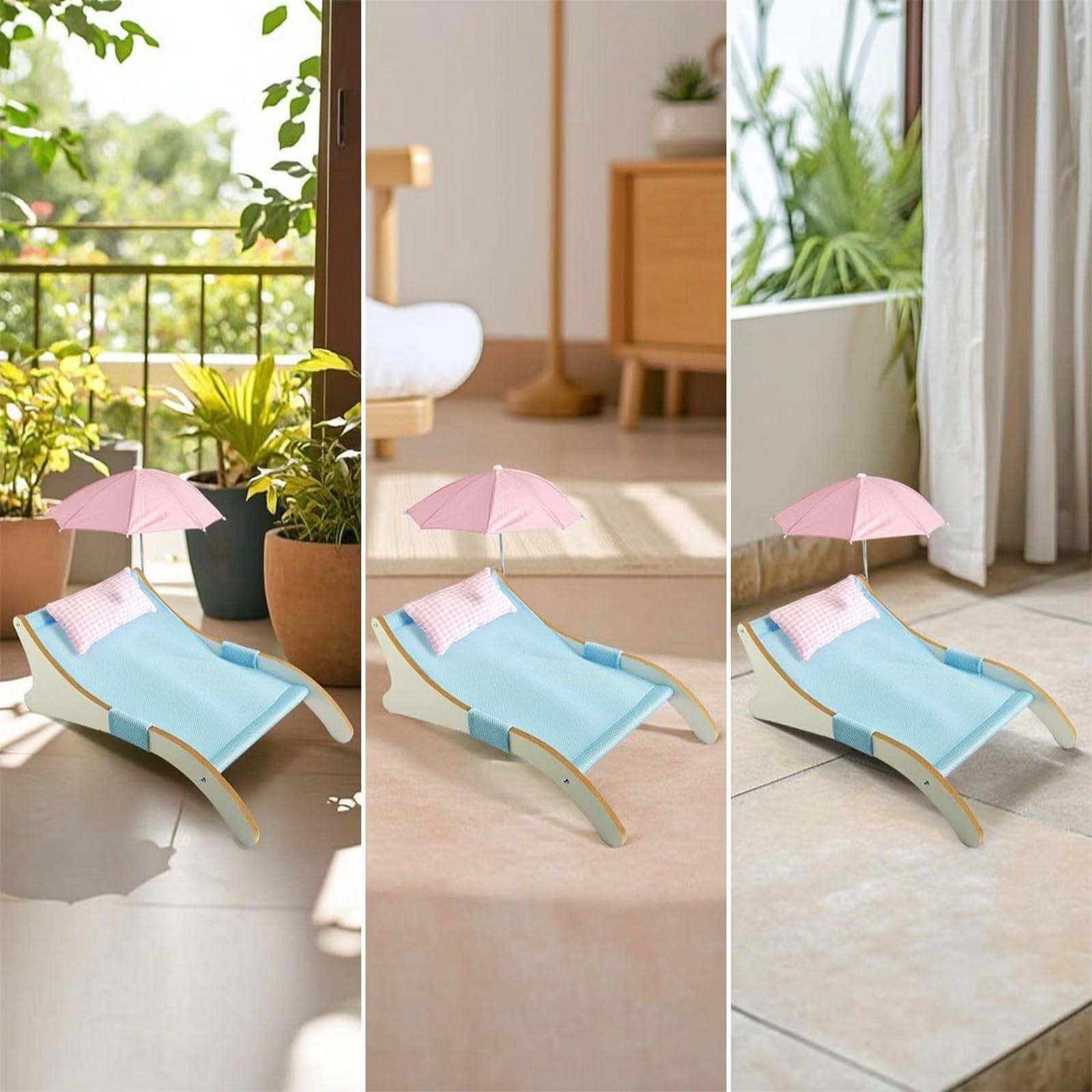 Milageto Industrial Resting Pad Lit pour Chat Chaise Longue Canapé Élevé Hamac Support Surélevé Anti-Froid avec Maille Ventilée, Niche De Plage pour Animaux De Compagnie