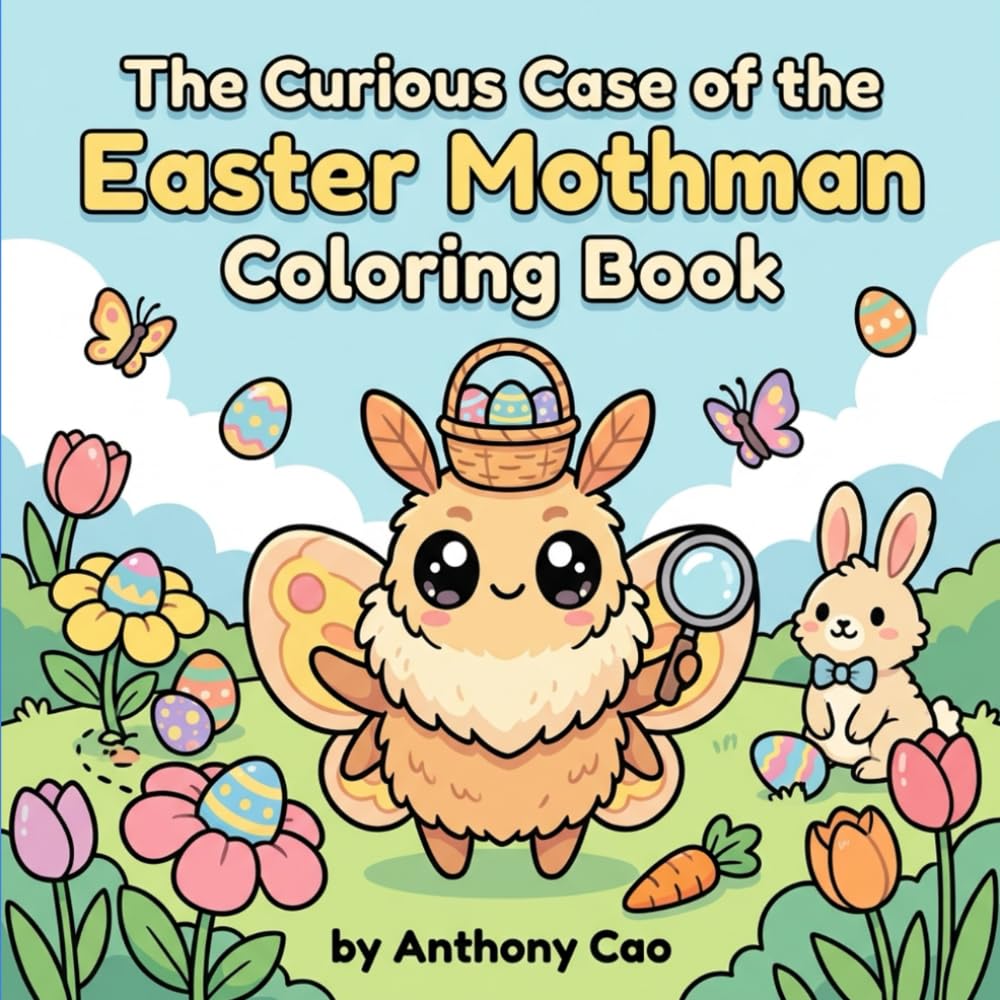 The Curious Case of the Easter Mothman Coloring Book: A Fun and Mysterious Coloring Adventure for Easter and Springtime