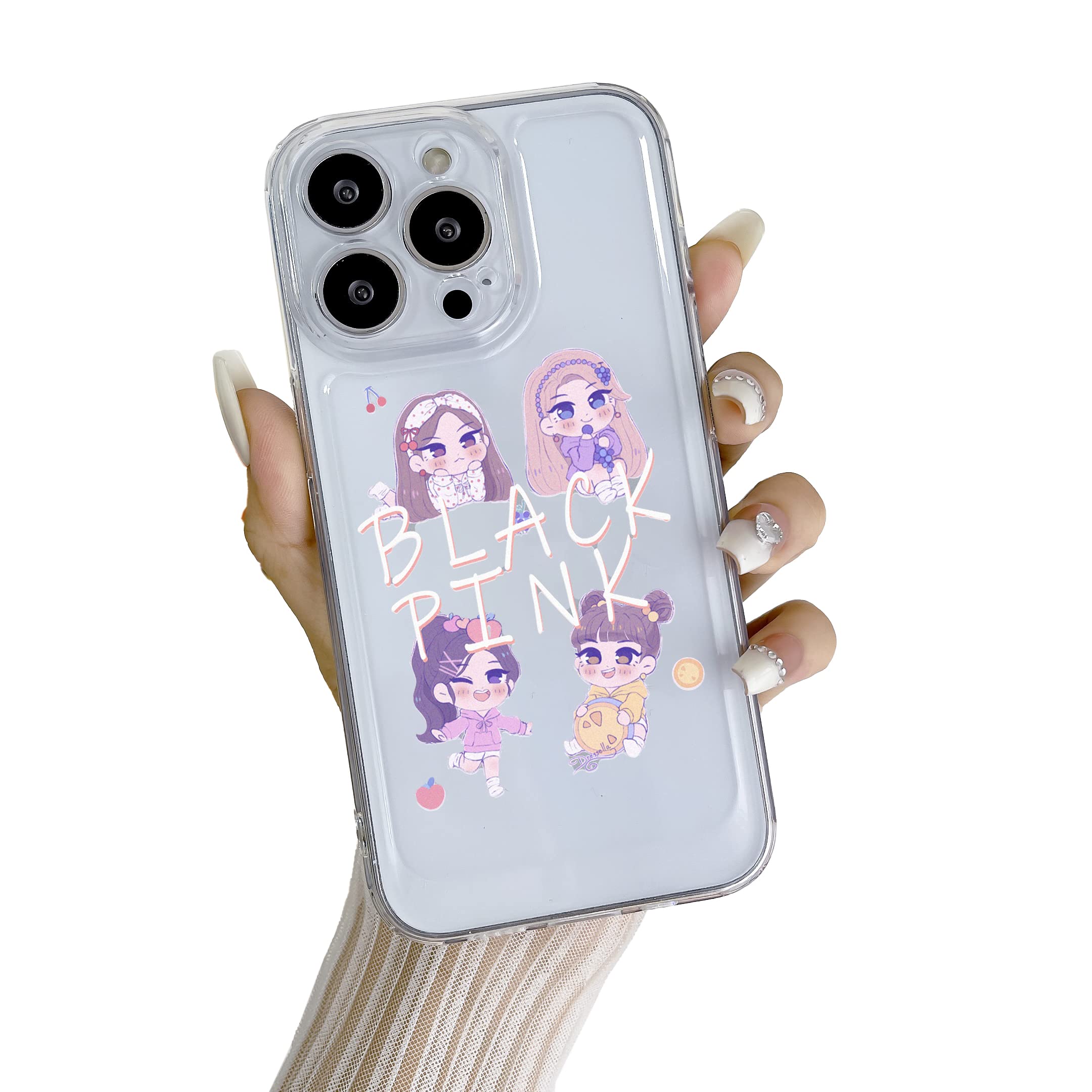 ZSYKDBlackpink Theme Case for iPhone 13 Pro| Compatible with MagSafe | 10ft Drop Tested | Blackpink Shockproof Protective Cover Phone Case 6.1 inch