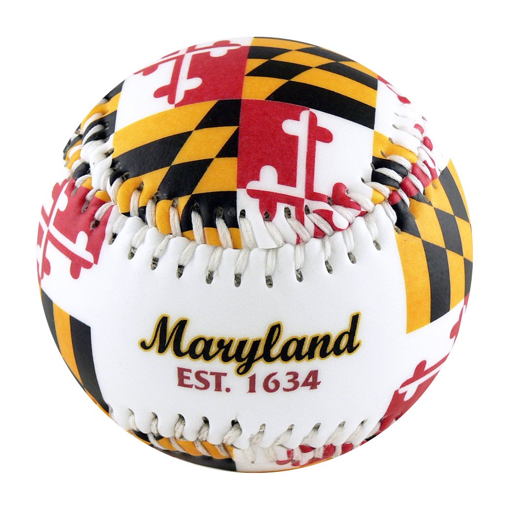 EnjoyLife Inc Maryland MD Flag Souvenir Baseball