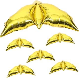 6pcs Elegant Metallic Dove Balloons for Wedding Birthday Party Decorations Peace Symbol Foil Balloons for Garden Events and Memorials and Stylish Festival Props 6pcs (Gold)