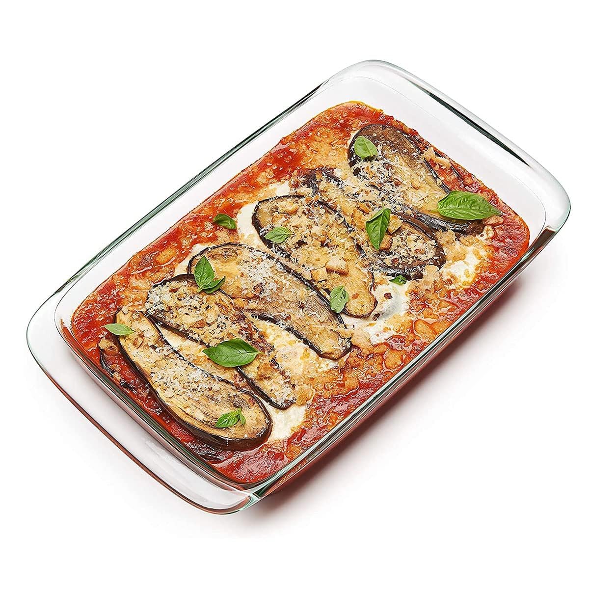 ROSEFINCH Glass Baking Dish for Oven, (Single Serving) Pan for Cooking Dish Casserole Dish Rectangular Baking Pan Bakeware - 1.6 Liter (1 Pcs)