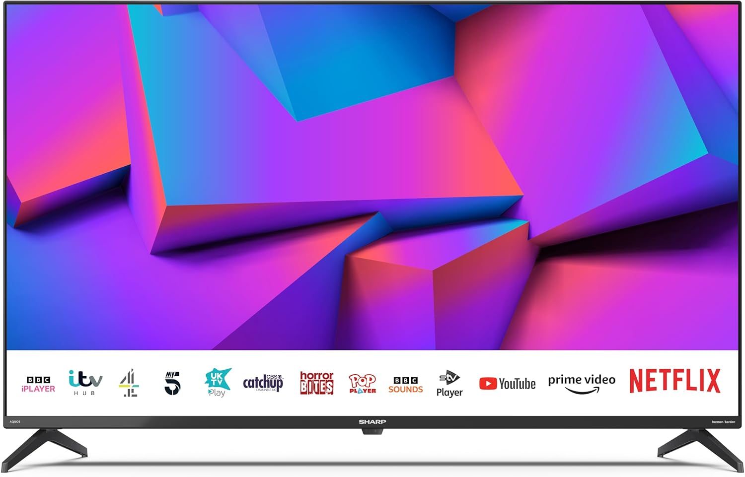 SHARP 43FK2K 43Inch 4K Ultra HD Smart LED TV with HDR, Freeview Play