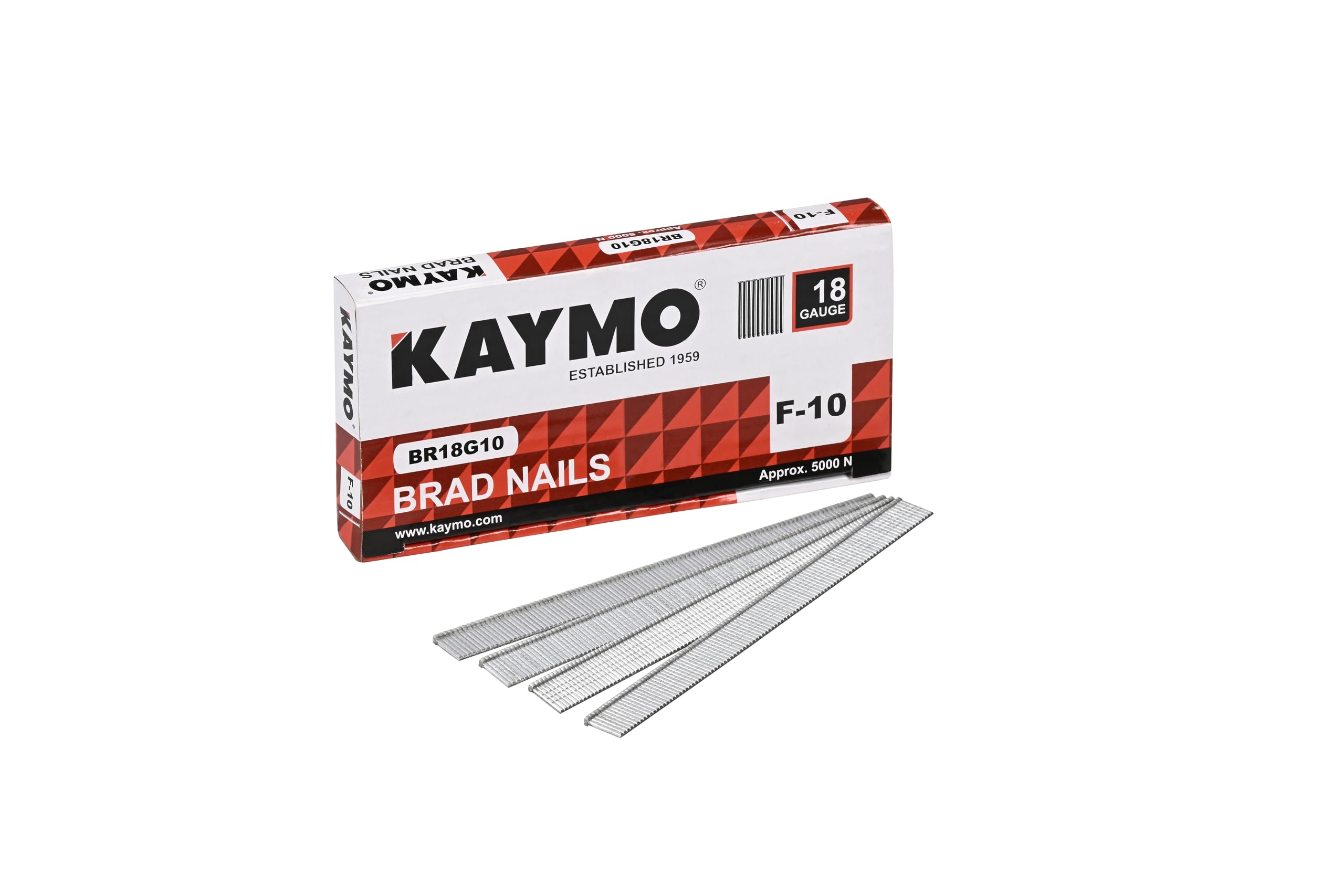 Kaymo 18G Brad Nails - 5000 Pack -28 Kaymo 18G Brad Nails - 5000 Pack -28