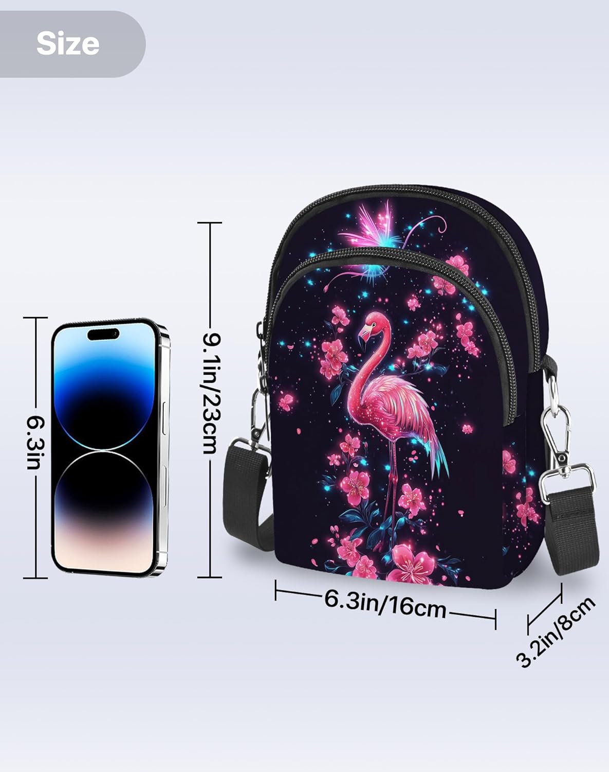 Yrebyou Cell Phone Purse Small Crossbody Bags for Women Shoulder Strap Wallet Casual Travel with Adjustable Strap - Image 4