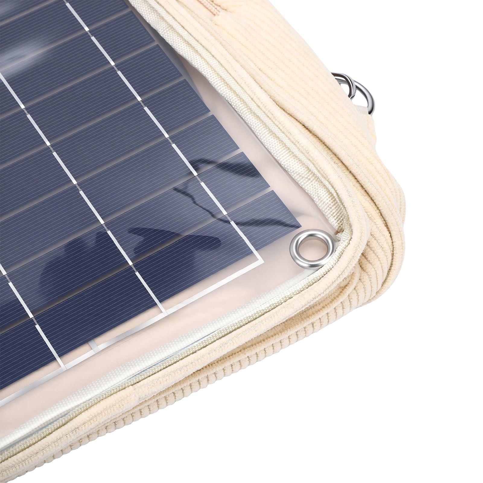 Fockety Zaino con Pannello Solare, Zaino da Trekking Pieghevole in Silicio Monocristallino da 20 W con Caricatore Solare da Esterno per Viaggi Scolastici All'aperto, Sport e