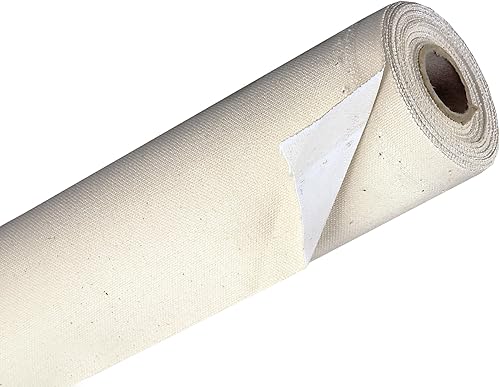 Miniatura 2 de Creative Mark Spectrum - Rollo de algodón imprimado acrílico multimedia, sábana de algodón puro importado, textura uniforme, rollo de 8 onzas, 72