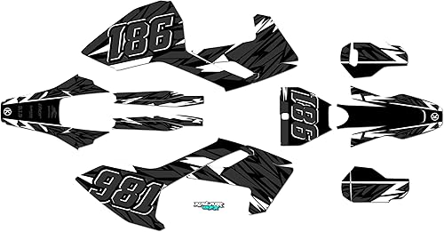 Miniatura 9 de Kit de gráficos para Husqvarna TC125, FC250, FC350 y FC450 (2016-2018) serie Twitch Smoke 16 mil - Adhesivo de motocicleta Dirt Pit Bike, calcomanía