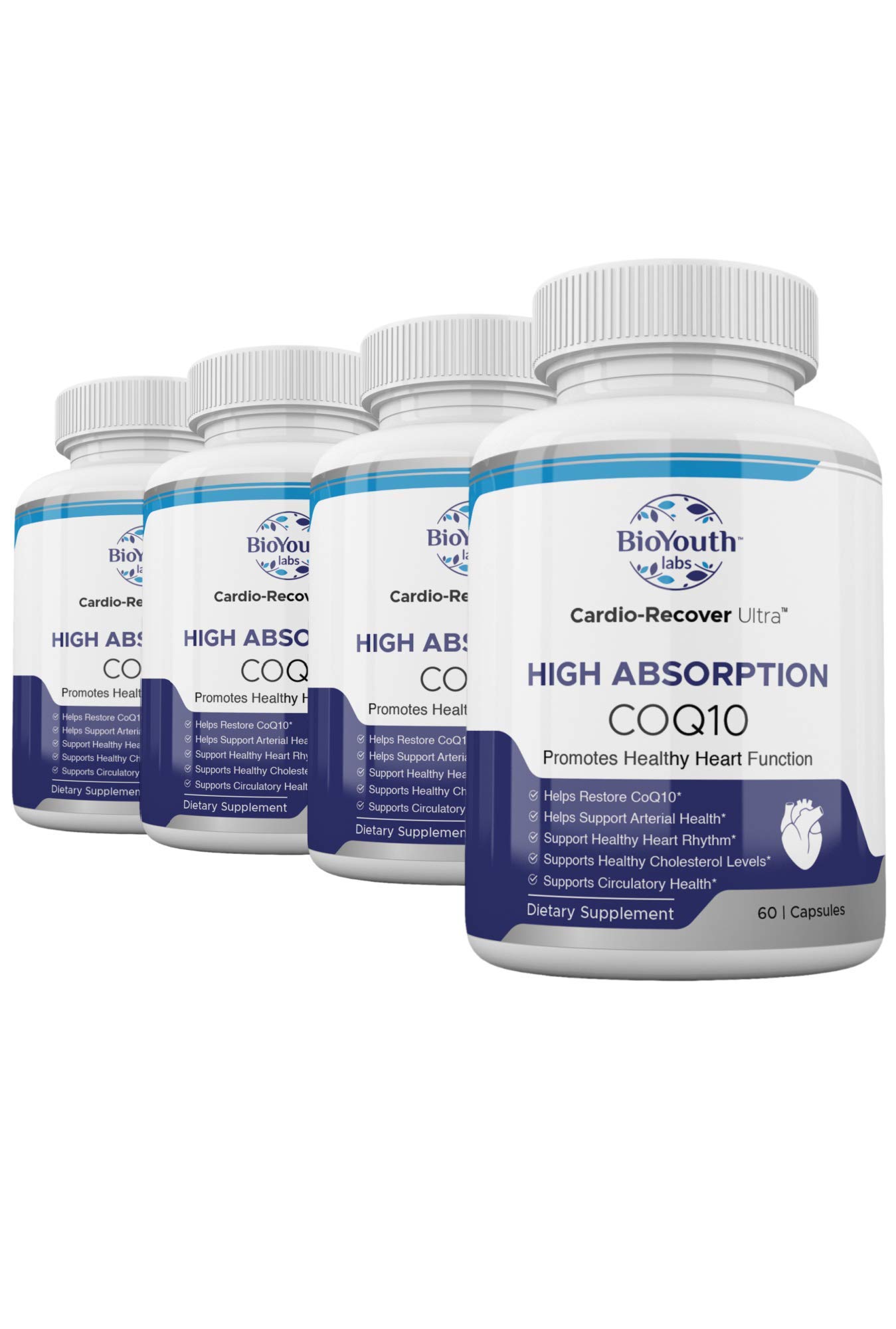BioYouth Labs Natural Heart Health Supplement – Heart Vitamins Dietary Supplement with Ubiquinol - C