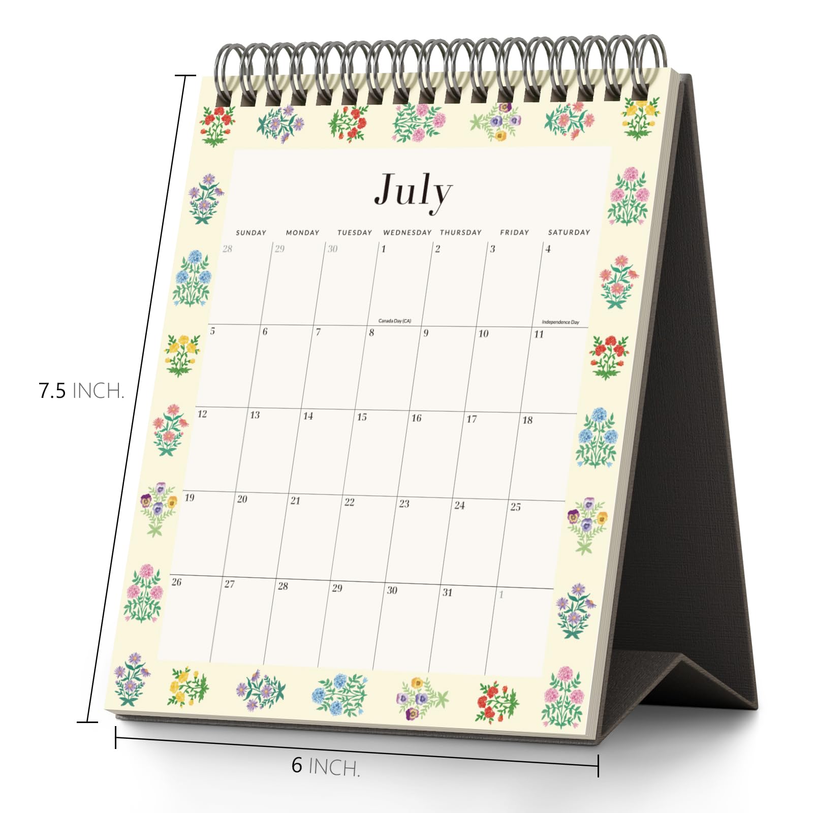Jotsome Tischkalender von Jan 2026 bis Jun2027 (Grau)